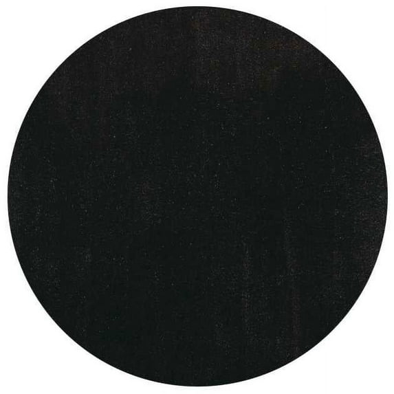 6' Round Polyester Espresso Area Rug