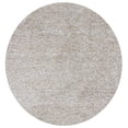 thumbnail image 1 of 6' Round Polyester Ivory Heather Area Rug, 1 of 2