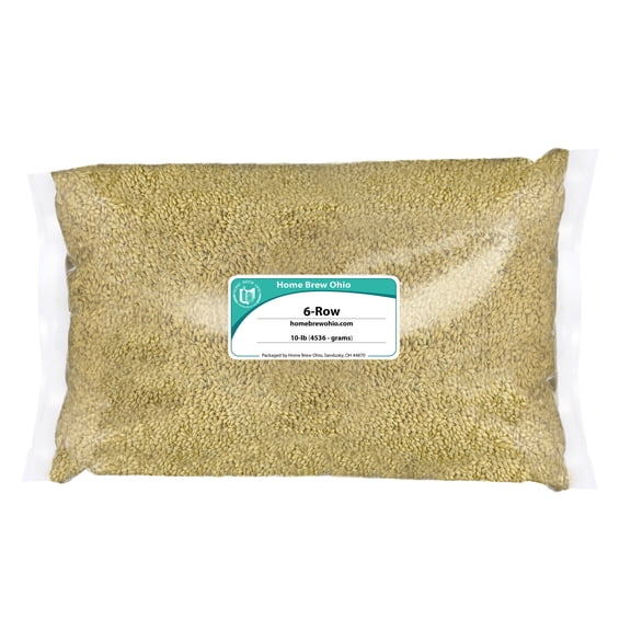 6 Row Malt For Homebrewing Whole Grain - 10 LB