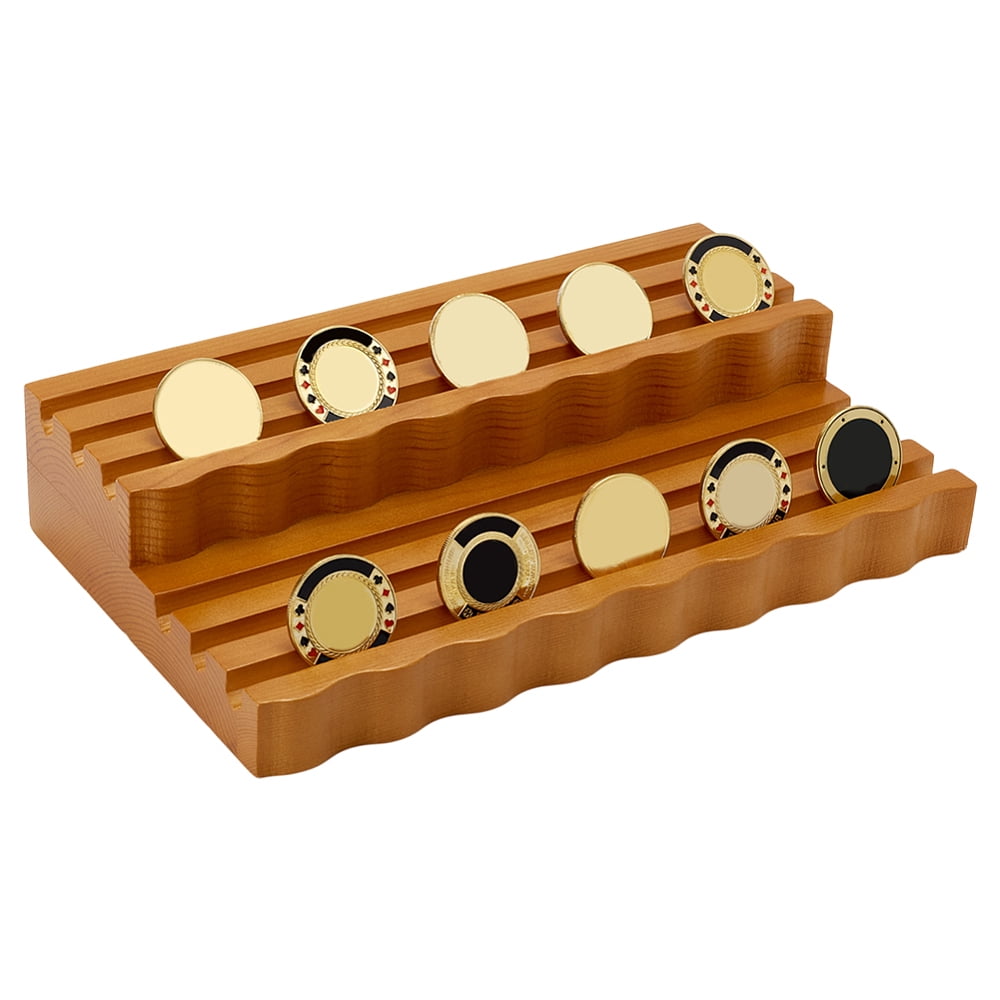 Diy Coin Rack 6 Rows Challenge Coin Holder Display Stand Pine Wood Coin Display Case ...