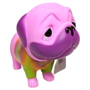 6 Rubber Squeaking Pug Tie Dye . Fun Carnival Prize and Figure. Includes Police, Bee, Confetti, Firefighter, Tie Dye