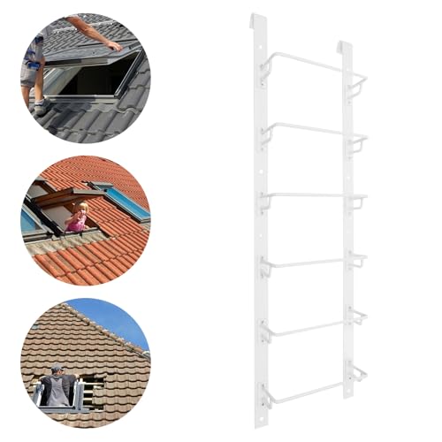 6 Rung Egress Ladder, Heavy Duty Steel Window Well Ladder 20