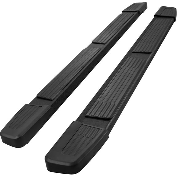 6" Running Boards Compatible with 2019-2025 Chevy Silverado/Gmc Sierra 1500 Crew Cab, 20-25 Silverado/Sierra 2500hd 3500hd Crew Cab, Two Endcaps Silverado Running Boards Side Steps Nerf Bars.