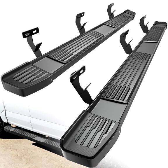 6" Running Boards For 2009-2024 Ram 1500 2500 3500 Crew Cab ABS Side Nerf Steps
