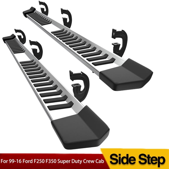 6" Running Boards for 1999-2016 Ford F250 F350 Super Duty Crew Cab Side Steps