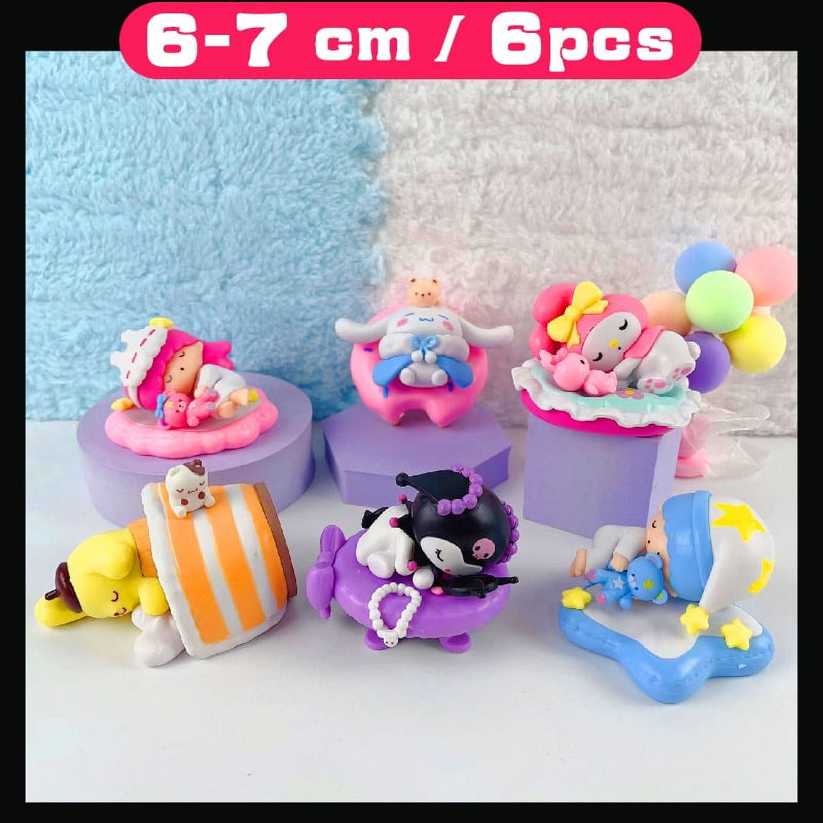 6 SANRIO Figures Blind Box My Melody and Kuromi Figurine Toys Japaness