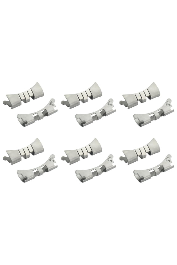 6 SET END LINK PIECE 455B JUBILEE WATCH BAND FOR 34MM ROLEX DATE WATCH 19MM S/S