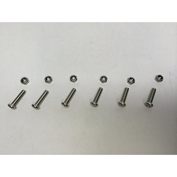 6 SETS DURABLE SS SCREW & LOCKNUT KIT FOR KAYAK CANOE SMALL BOATS MARINE