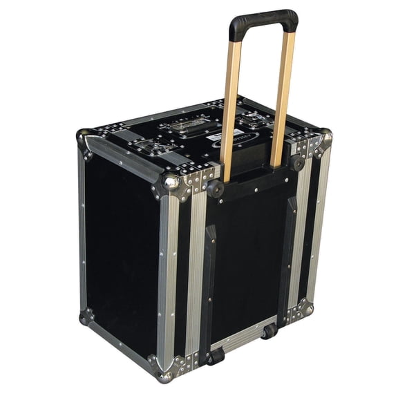 6 SPACE EFFECTS RACK WITH HANDLE AND WHEELS