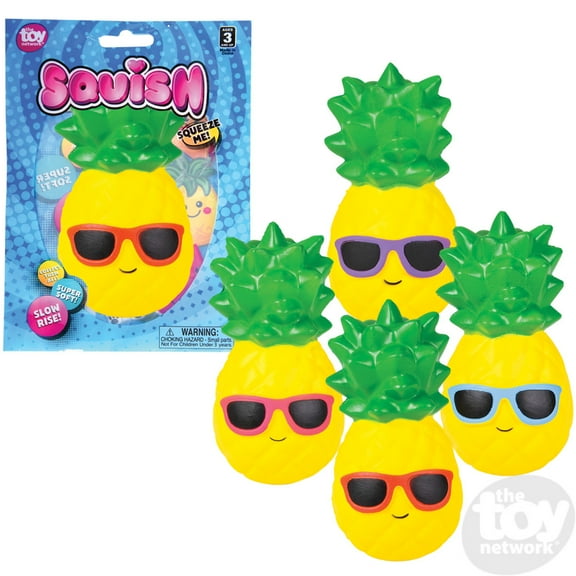 6'' SQUISH PINEAPPLE ( 1 Random Color Per Order )