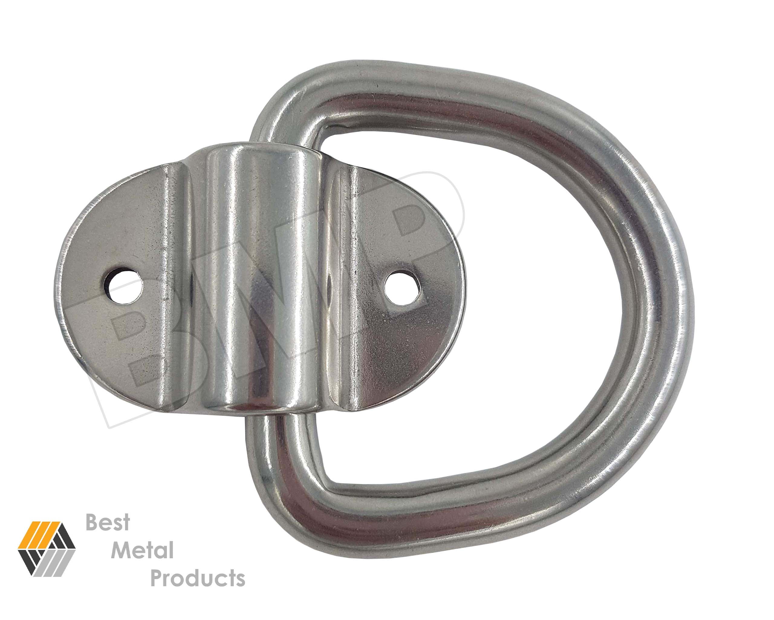 6 STAINLESS STEEL D RING 3/8" BOLT ON CARGO ANCHOR TRAILER TOWING TRUCK 1000206