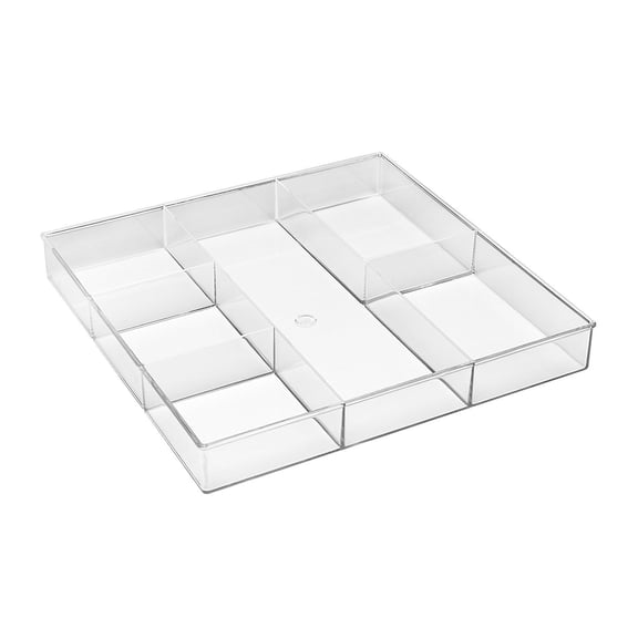 6-Section Clear Drawer Organizer