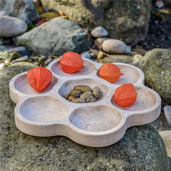 6-Section Natural Flower Tray