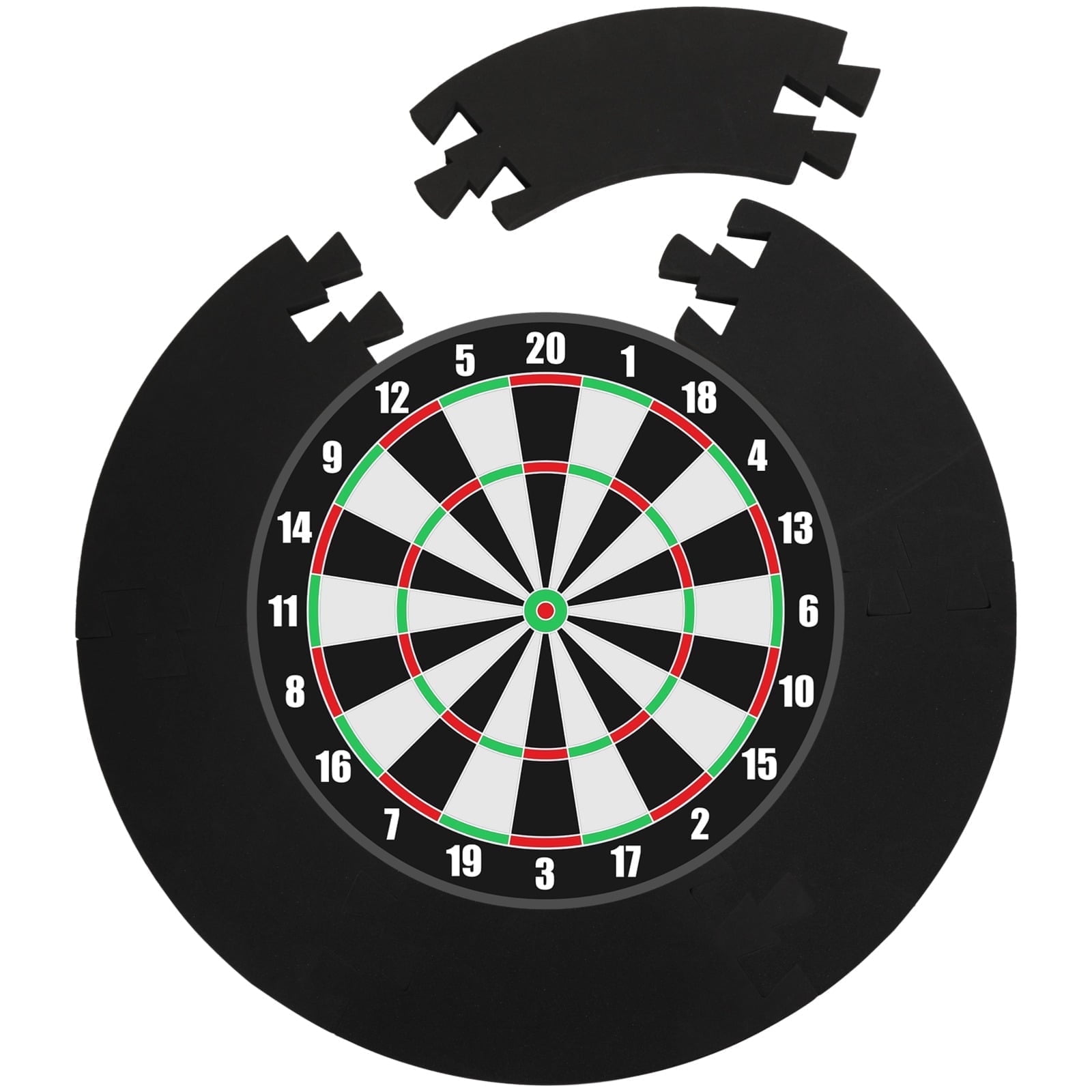 6 Sections EVA Dartboard Wall Protector, Splicing Round Foam Dartboard ...
