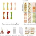 thumbnail image 1 of 6 Set Bohemian Cross Stitch Bookmark Kit Geometric Pattern Bookmarks Cross Stitch Kits for Beginners Stamped Embroidery Bookmarks Cross Stitch Kits for Adults, 1 of 7
