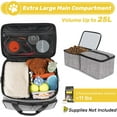 thumbnail image 1 of 6 Set Large Dog Travel Bag with Food Containers, Bowls & Pouch for Pet Supplies, 1 of 7