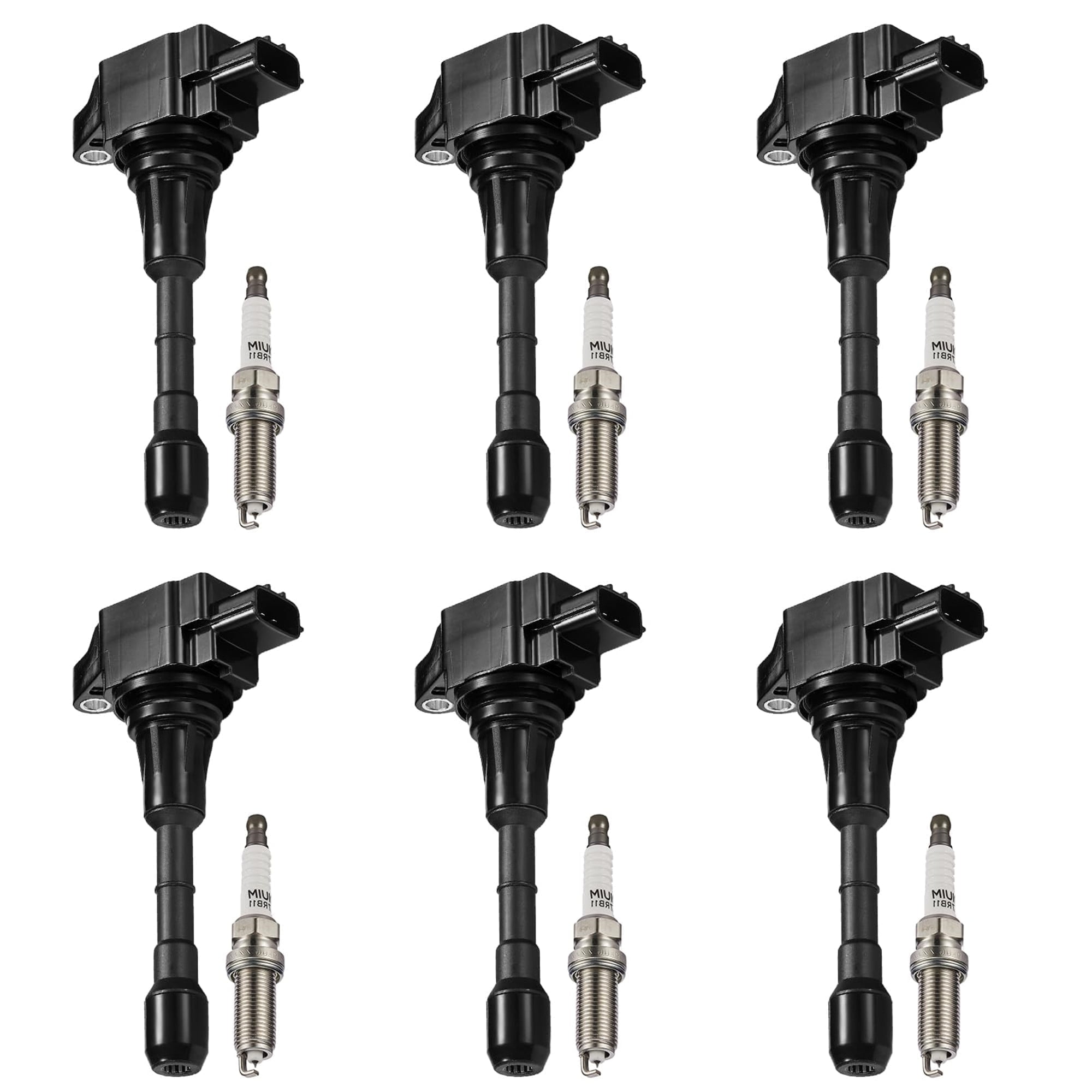 Ignition Coil OYEAUTO Iridium Spark Plug Set Of 6 UF550 Compatible With Nissan Infiniti Maxima Murano Pathfinder Quest Altima Q50 QX60 FX35 3.5L V6 In | Whizz S Coil Pack - Foto 7