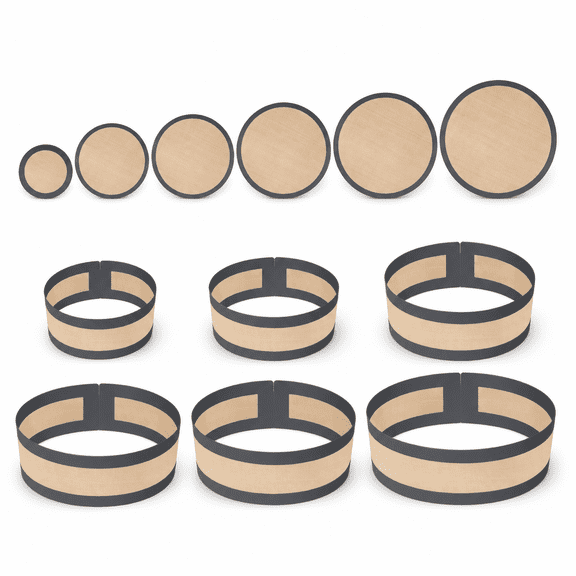 6-Set Silicone Baking Mats, Assorted Sizes Non-Stick Heat Resistant Baking Liners