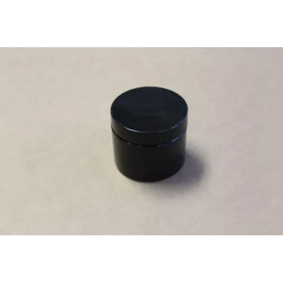 6 Sets 58Mm 2Oz Taral Plastic Containers Double Wall Black Jar With Lids.