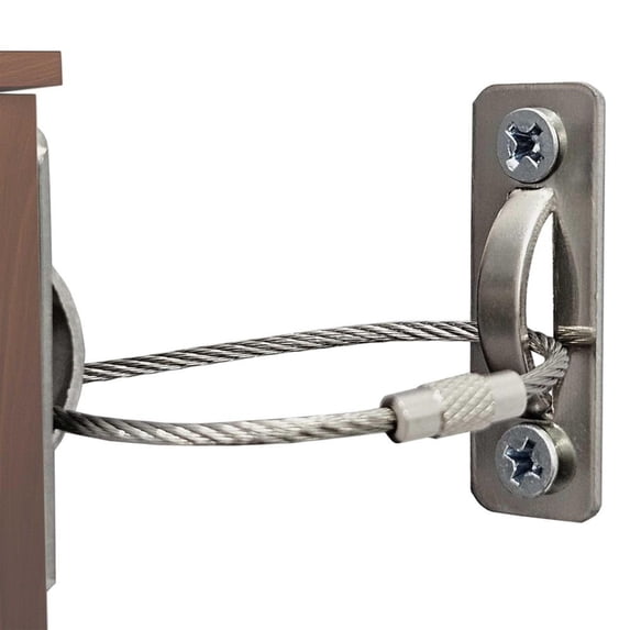 6 Sets Anti Tip Furniture Anchors Baby Proofing Earthquake Straps Childproof Furniture Wall Anchors for Home Safety Secure Heavy Furniture to Wall