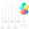 thumbnail image 1 of 6 Sets Balloon Sticks with Base,Balloon Stand Kits,Balloon Stands with Base for Table Center Floor Birthday Wedding Party Decorations, 1 of 3