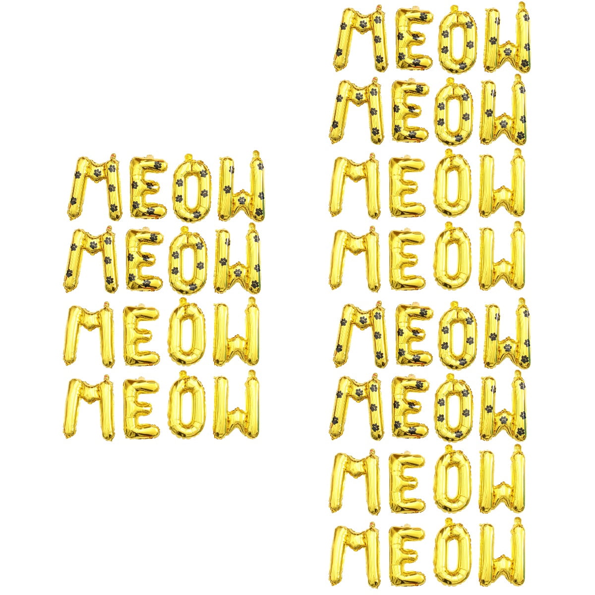6 Sets Cat Meow Balloon Party Supplies Layout Decor Balloons Modeling