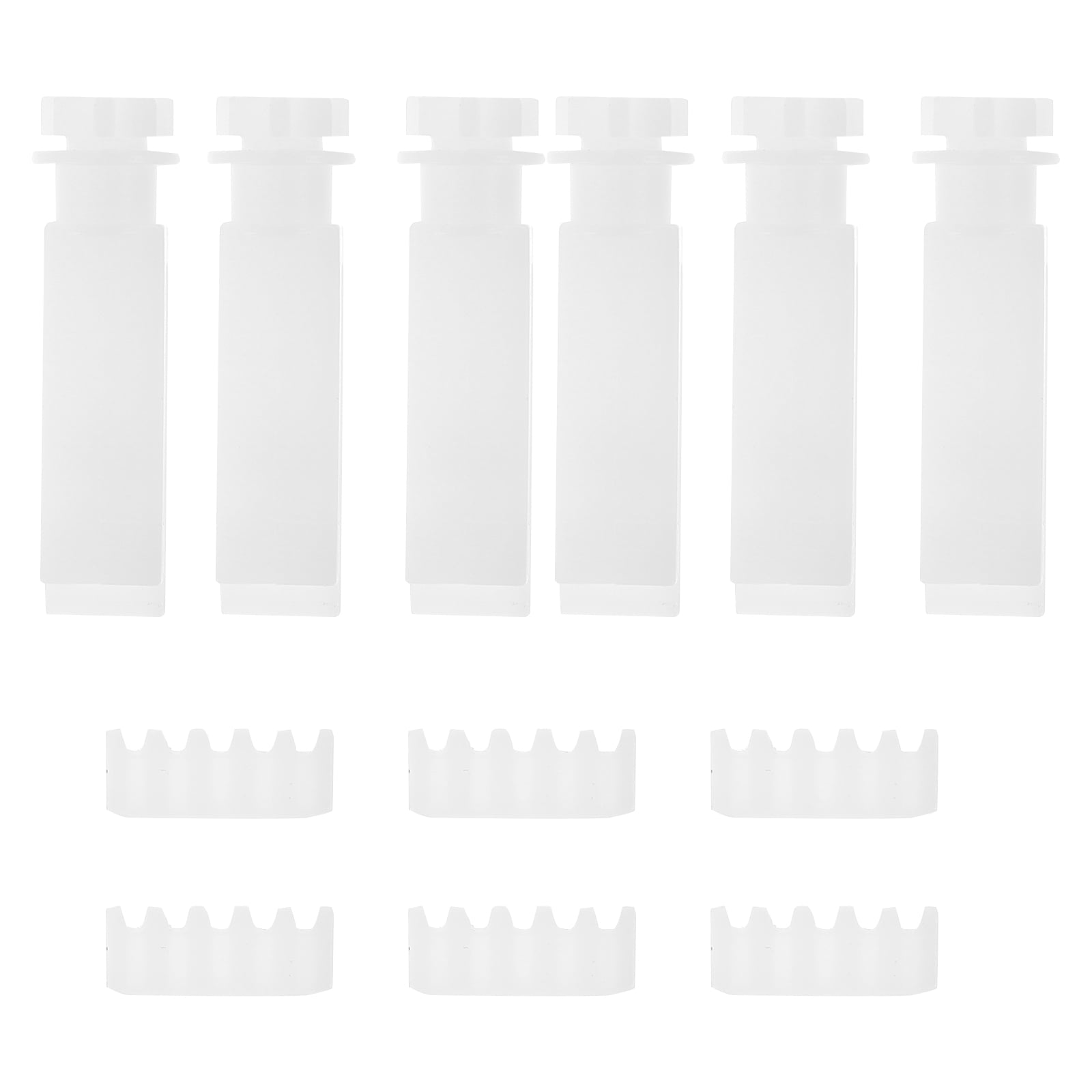 6 Sets Curtain Pulley White Curtains Vertical Blind Stem Vertical