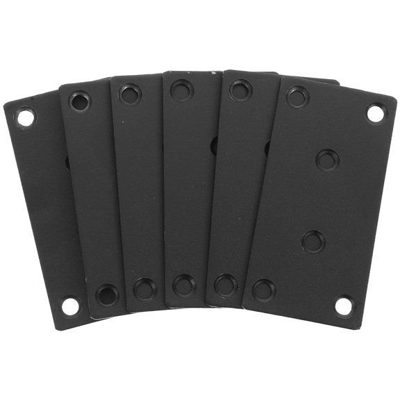 6 Sets Flat Bracket Repair Board 8.00X4.00X0.10CM Black