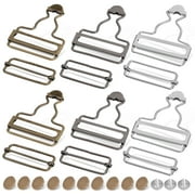 6 Sets Gourd Button Overall Clasp Replacement Suspend Dreses Jeans Buckle Belt Clip Hooks Buckles Metal Suspender Pregnant Woman