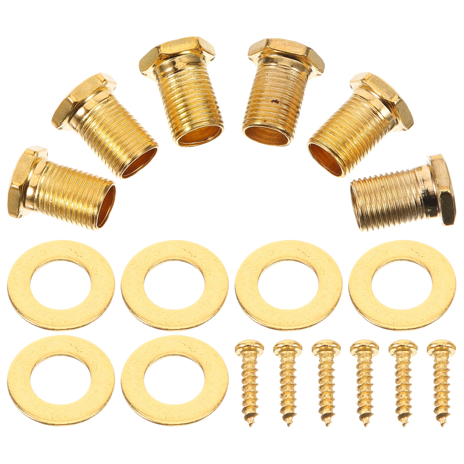 6 Sets Guitar Nuts Screws And Washers Set Guitar Tuning Nuts Acoustic