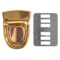 thumbnail image 1 of 6 Sets Metal Handbag Fittings for Backpacks Closure Buckle Fasteners Purse Mortise Wallet Accessories, 1 of 6