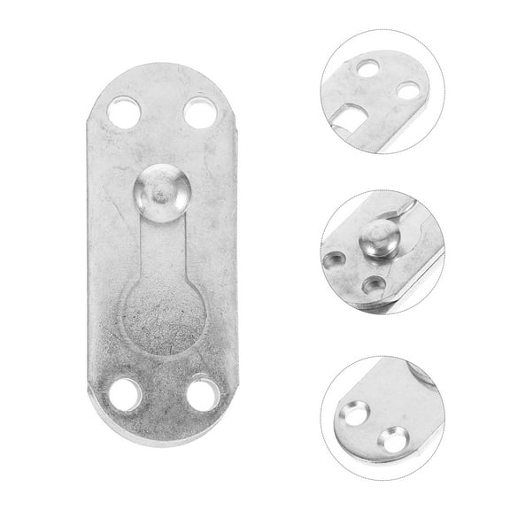 6 Sets Headboard Bed Frame Brackets Mounted Bed Rail Brackets Bed Replacement Part Metal Bed Rail Fastener Buckles Bed Rail Connecting Fitting