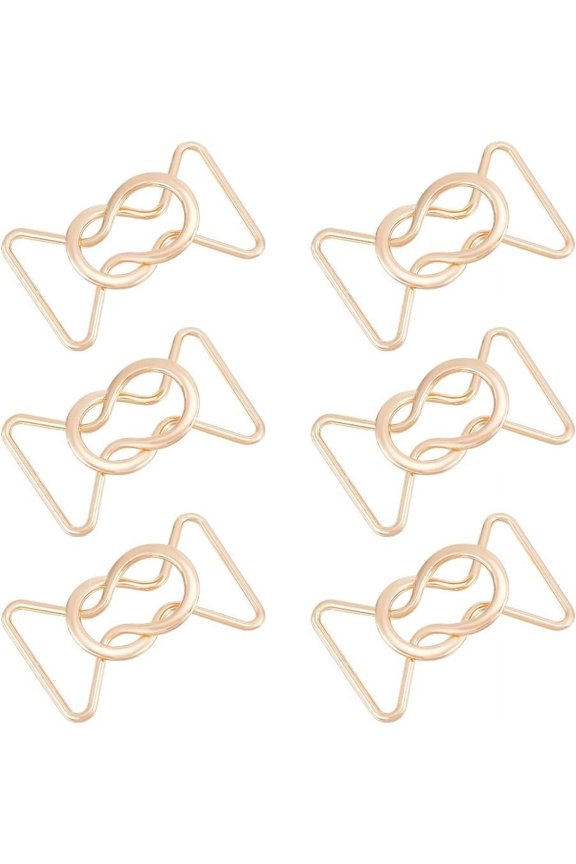 6 Sets Interlocking Alloy Buckle 2x1.6 Inch Golden Interlocking Buckle Clasp Double Side Quick Release Buckles for Belt Accessories DIY Waist Belt Sewing