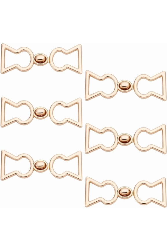 6 Sets Interlocking Metal Buckle 0.6 Inch Golden Quick Release Buckle Alloy Belt Buckle for Costume Accessories Backpack Webbing Replacement Buckle Making DIY