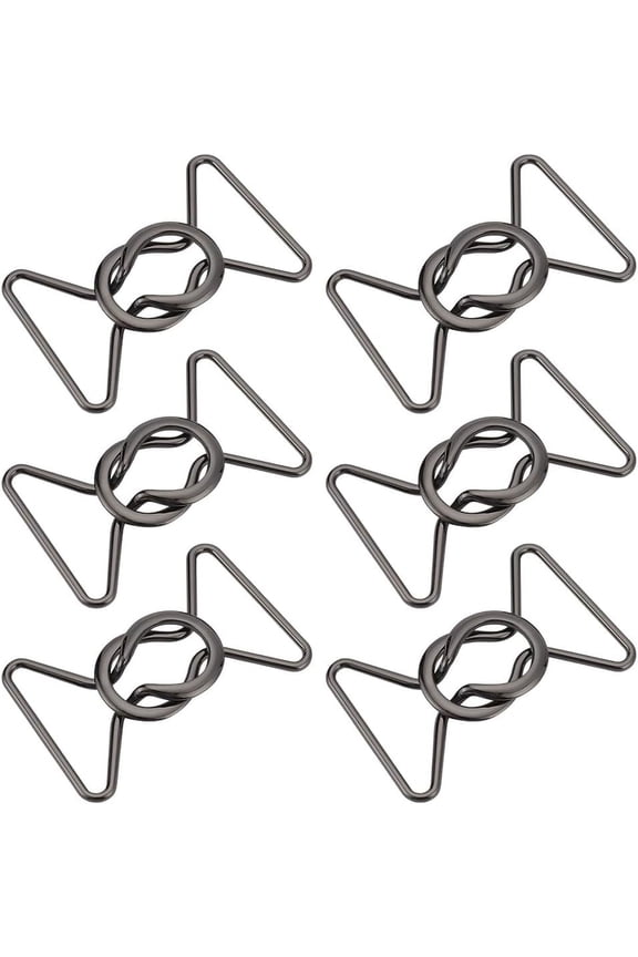 6 Sets Interlocking Metal Buckle 1.6 Inch Quick Release Buckle Interlocking Buckle Clasp Belt Accessories for DIY Waist Belt Replacement Buckle (Gunmetal) Gunmetal