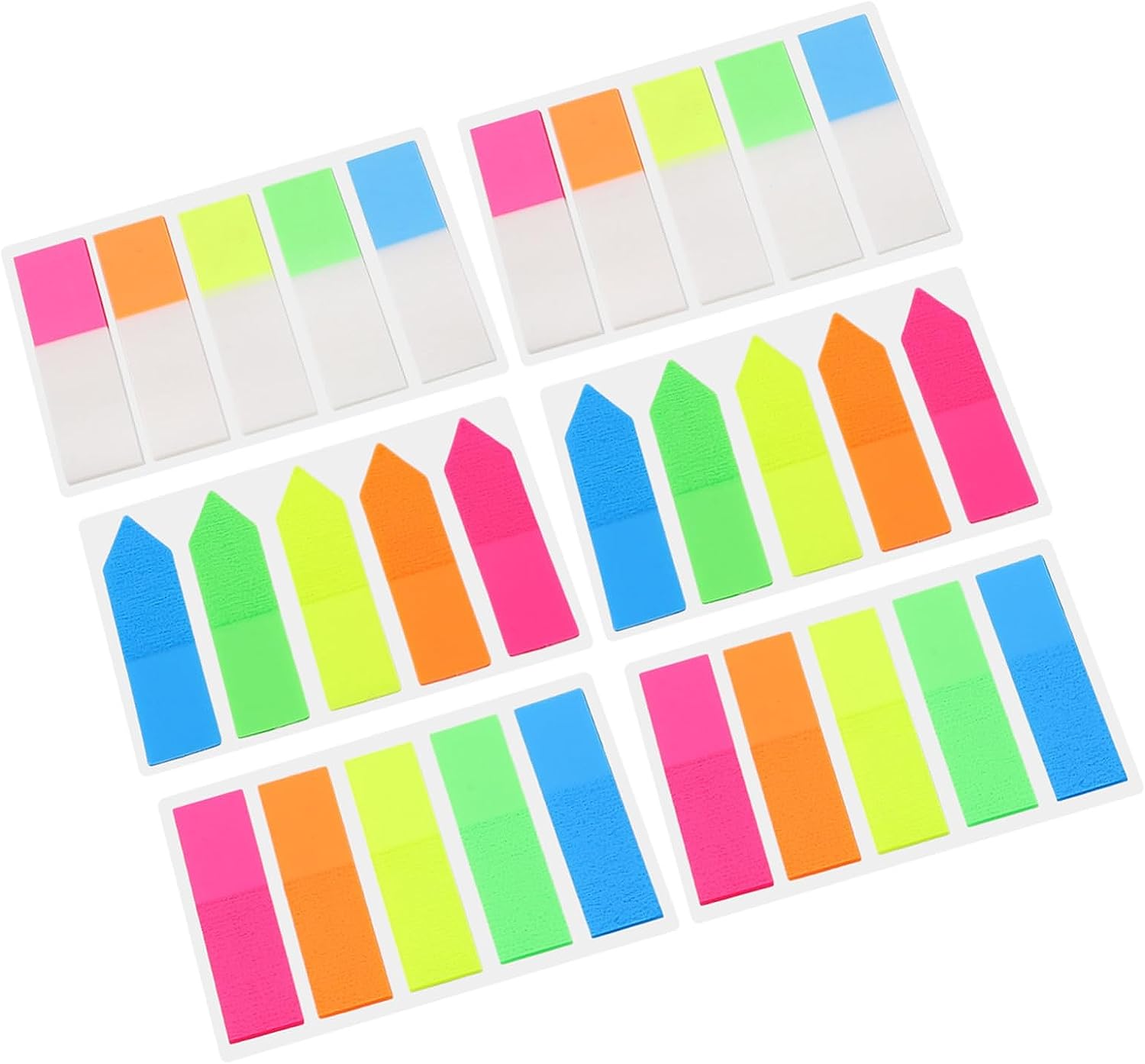 Cheap 160Pcs Color Stickers Pet Transparent Sticky Notes