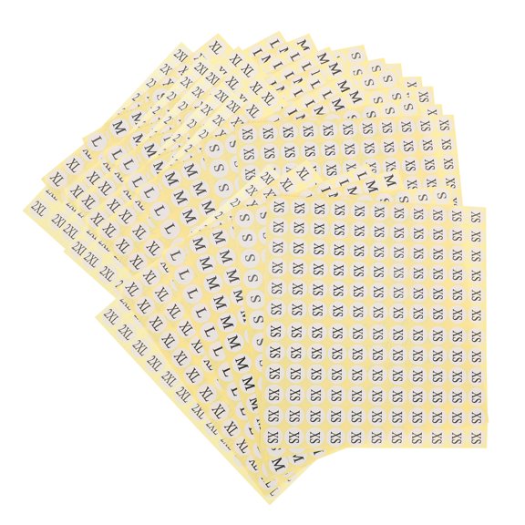 6 Sets Size Label Sticker Stickers Clothing Tags Nail Circle