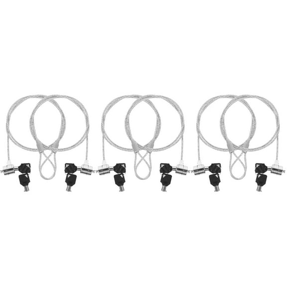 6 Sets Laptop Lock Laptop Computer Laptop Accessory Laptop Security Locks Chain Lock Lock for Tablet