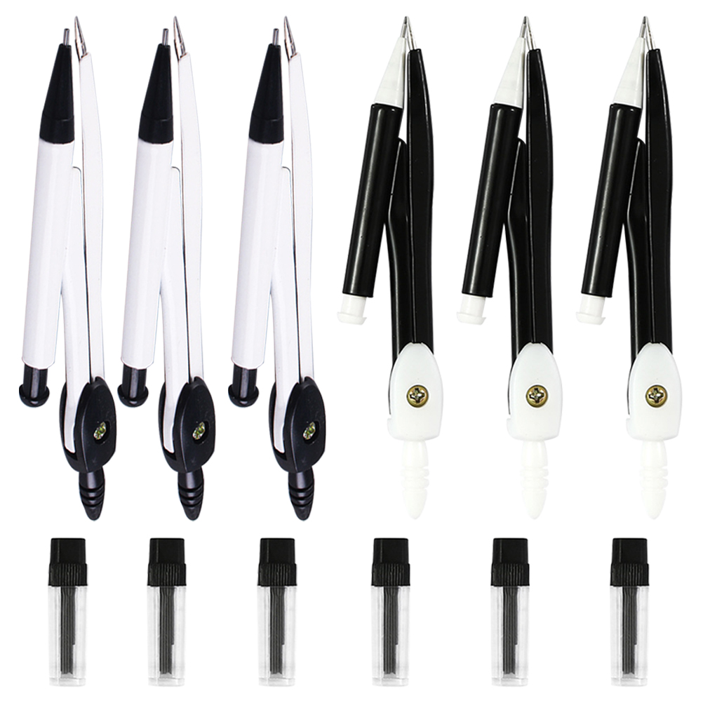 6 Sets Mechanical Pencils Compasses Sturdy Compass Child 12.00X2.50X1 ...
