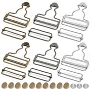 HOMEMAXS 6 Sets Calabash Buckle Overalls Accessories Clothes Button for Jeans Pants Bib Work Pregnant Woman