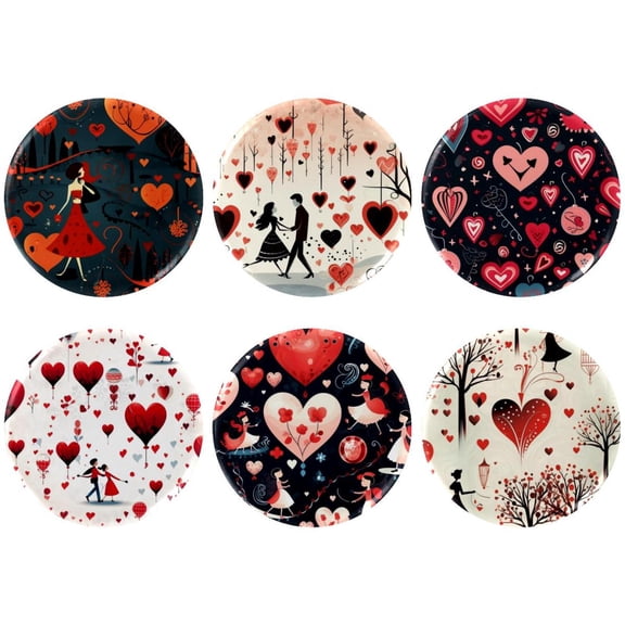 6 Sets Pin Back Button Parts for Badge Maker Machine Button