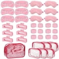 thumbnail image 1 of 6 Sets Pink Party Favors, Pink Sleepover Party Supplies, Includes Eyemasks, Headbands, Claw Clips, Wristbands, and Cosmetic Bags, Slumber Spa Party Accessories, 1 of 5