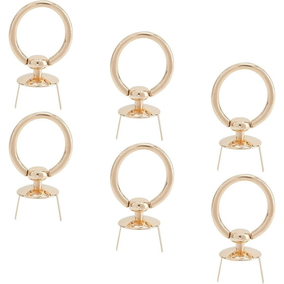6 Sets Purse Suspension Clasp Metal Side Clip Buckles Bag Chain Strap Connector with O Ring Handbag Ring Clip Buckles Hardware 1.3 Inch Lanyard Clasp Accessories for DIY Shoulder Bag Making