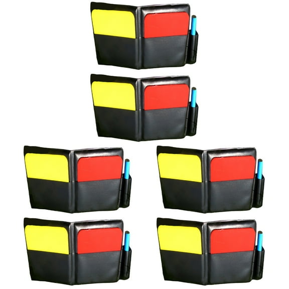 6-Piece Referee Shirt Set for Soccer Football Gear and Official Game Supplies