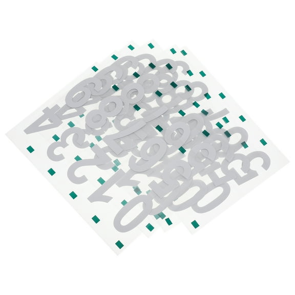 6 Sets Reflective Stickers Email Digital Sticker 19.10X14.10X0.02CM White