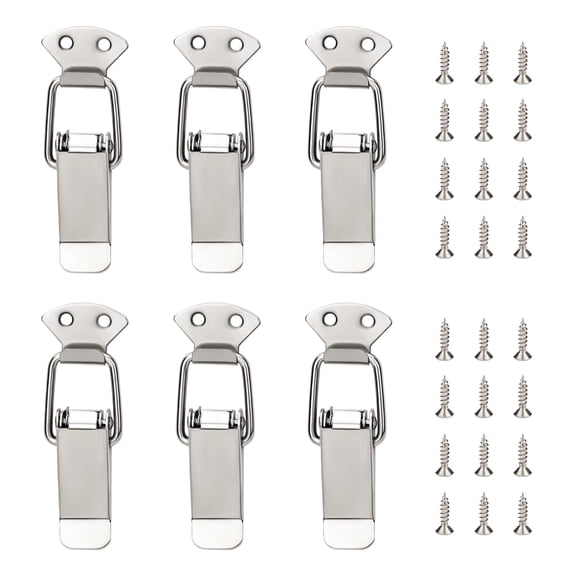 6 Sets Sectional Couch Connectors with 24 Pieces Screws, Modular Couch Clips for Sectionals, Heavy Duty Furniture Connectors Clamp Bracket Hold in Place