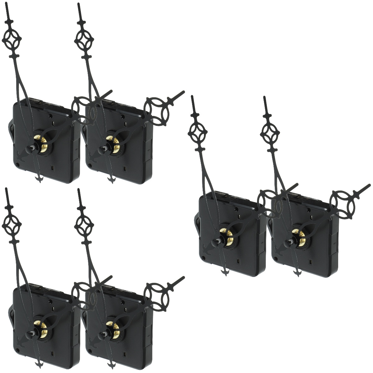 6 Sets Silent Wall Clock Clocks DIY Motor Replacement Pattern Movement