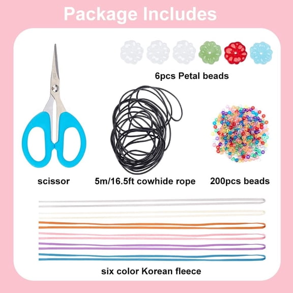 6 Sets Silk Wrap Bracelet Make Your Own Bracelet Leather Wrap Bracelet Boho Beads Bracelets Bracelet Making Kit for Women Men Wrap Beads Bracelet