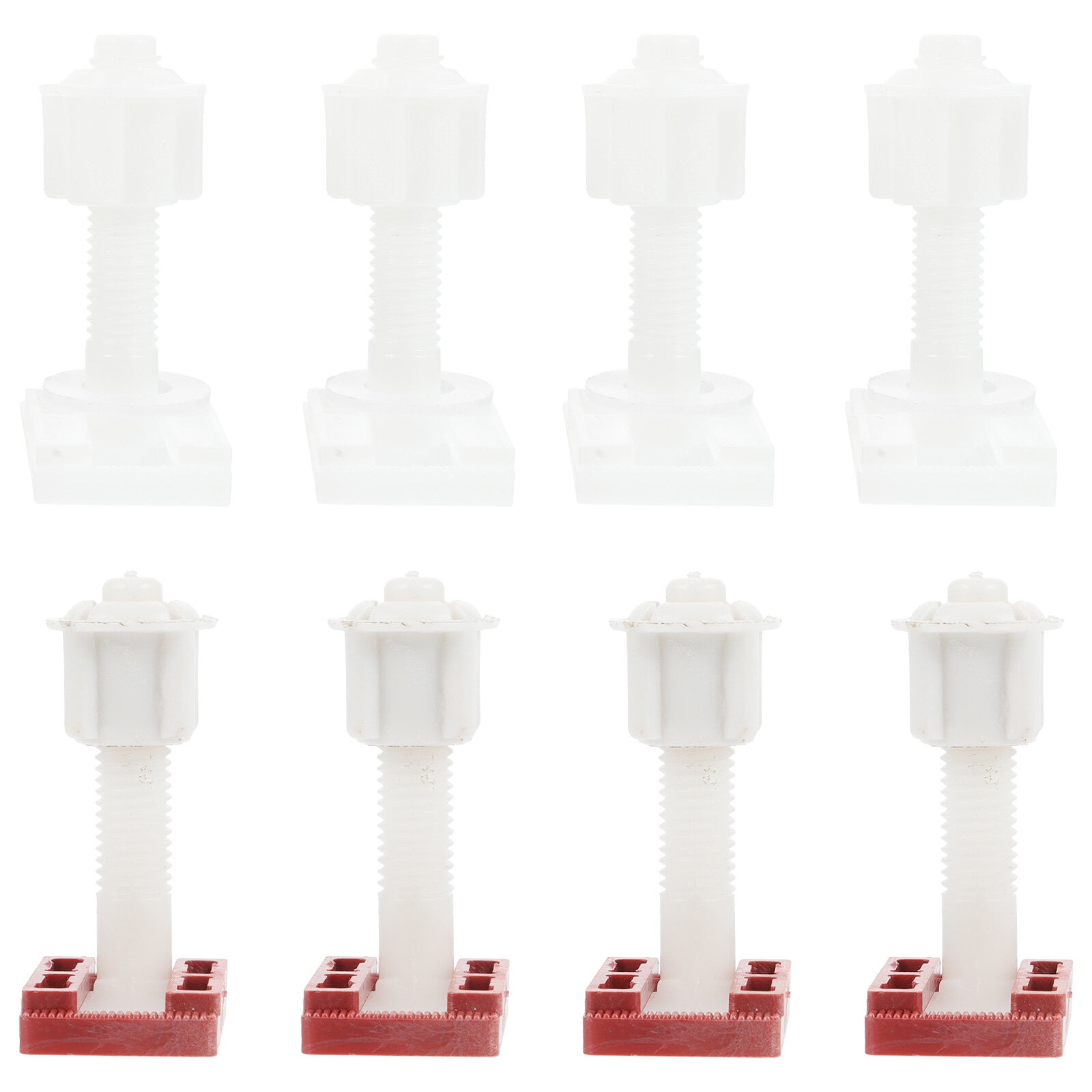 6 Sets Toilet Seat Screw Fixing Bolts Replacement Parts Washer Hinge