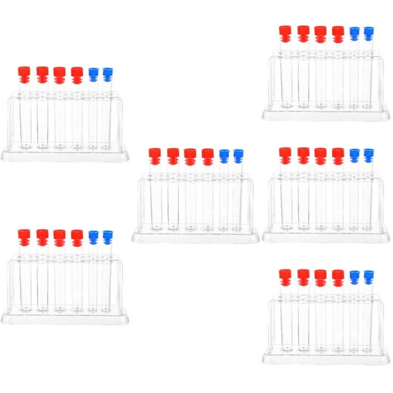 6 Sets Utensil Holder Storage Rack with Test Tube Stand for Experiment Tubes and Puzzle Organization